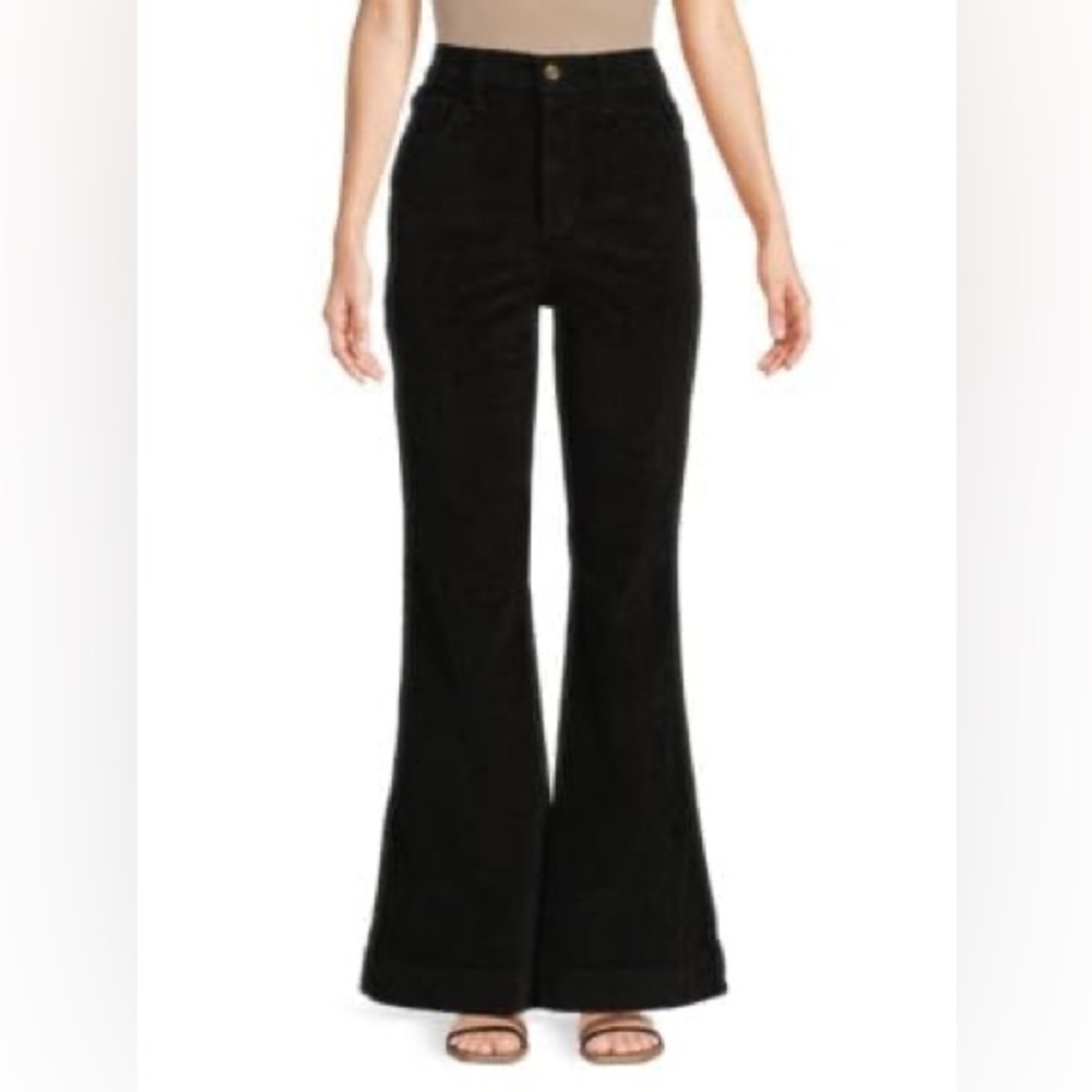 Favorite Daughter Black Corduroy Trousers